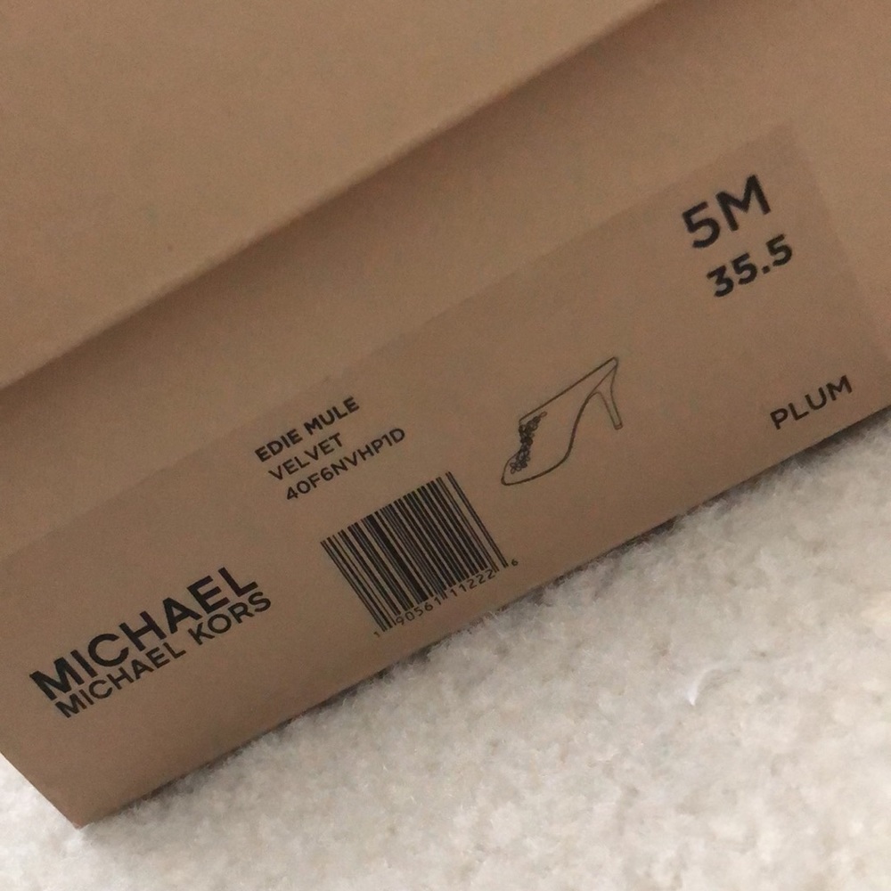 Michael Kors velvet jeweled heel slides - Picture 5 of 5